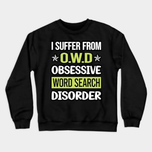 Obsessive Love Word Search Crewneck Sweatshirt